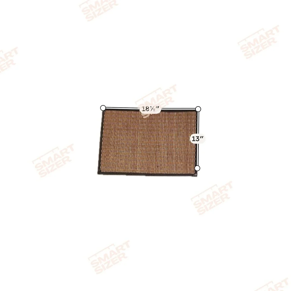 Set of 4 Woven Bamboo Placemats Tan Black Rectangular Table Mats 18.5x13